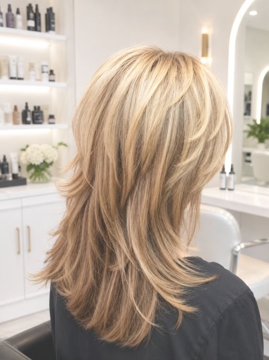 Layered haircut by Annette Hunt