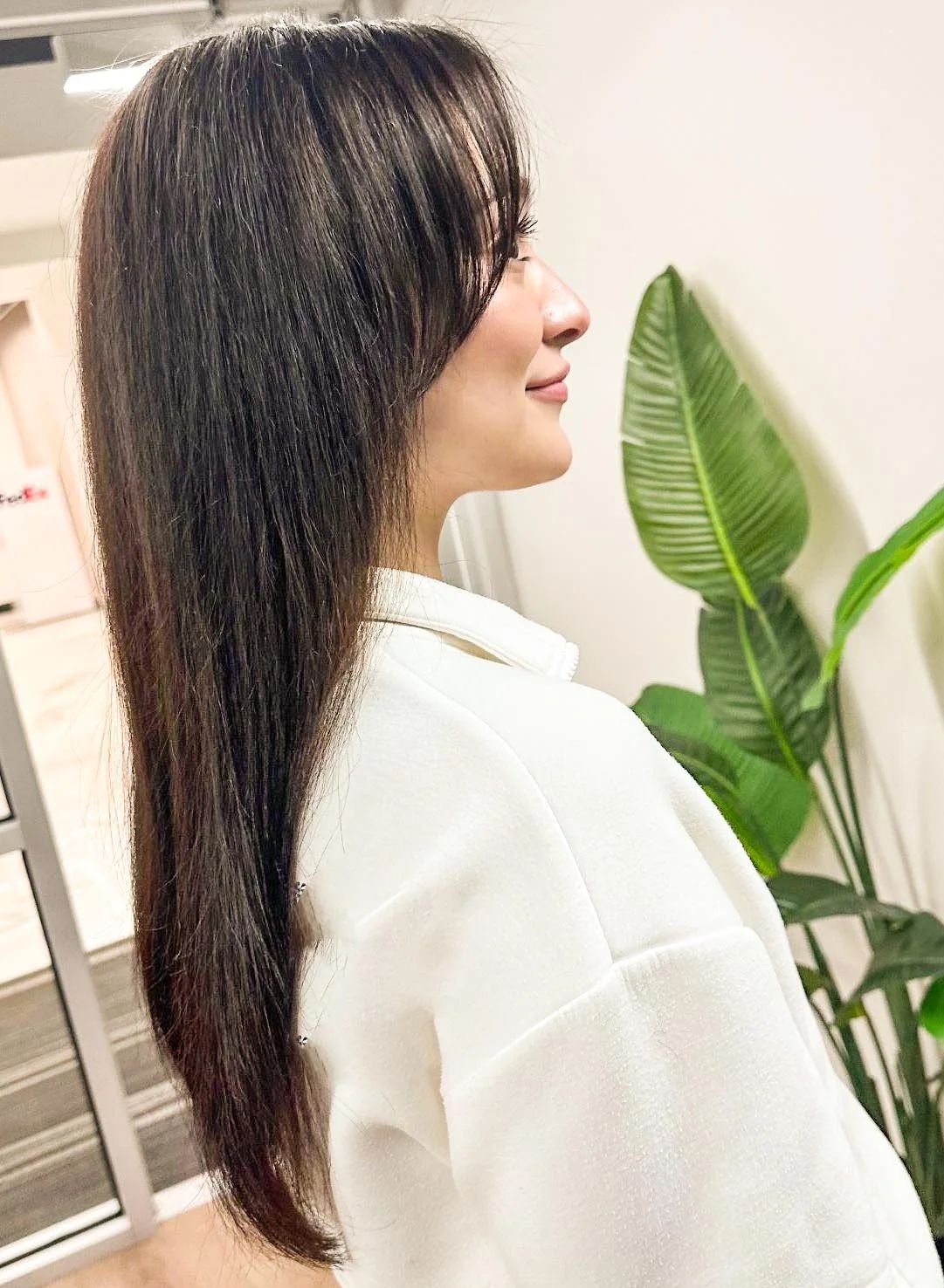 Rich espresso brunette hair color by Annette Hunt